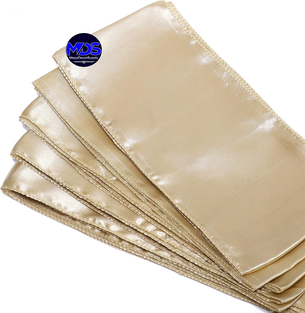 MDS Pack of 300 PCS Satin Chair Sashes Charmeuse Sateen Dining Chair Bows Ribbon Ties Back Sash for