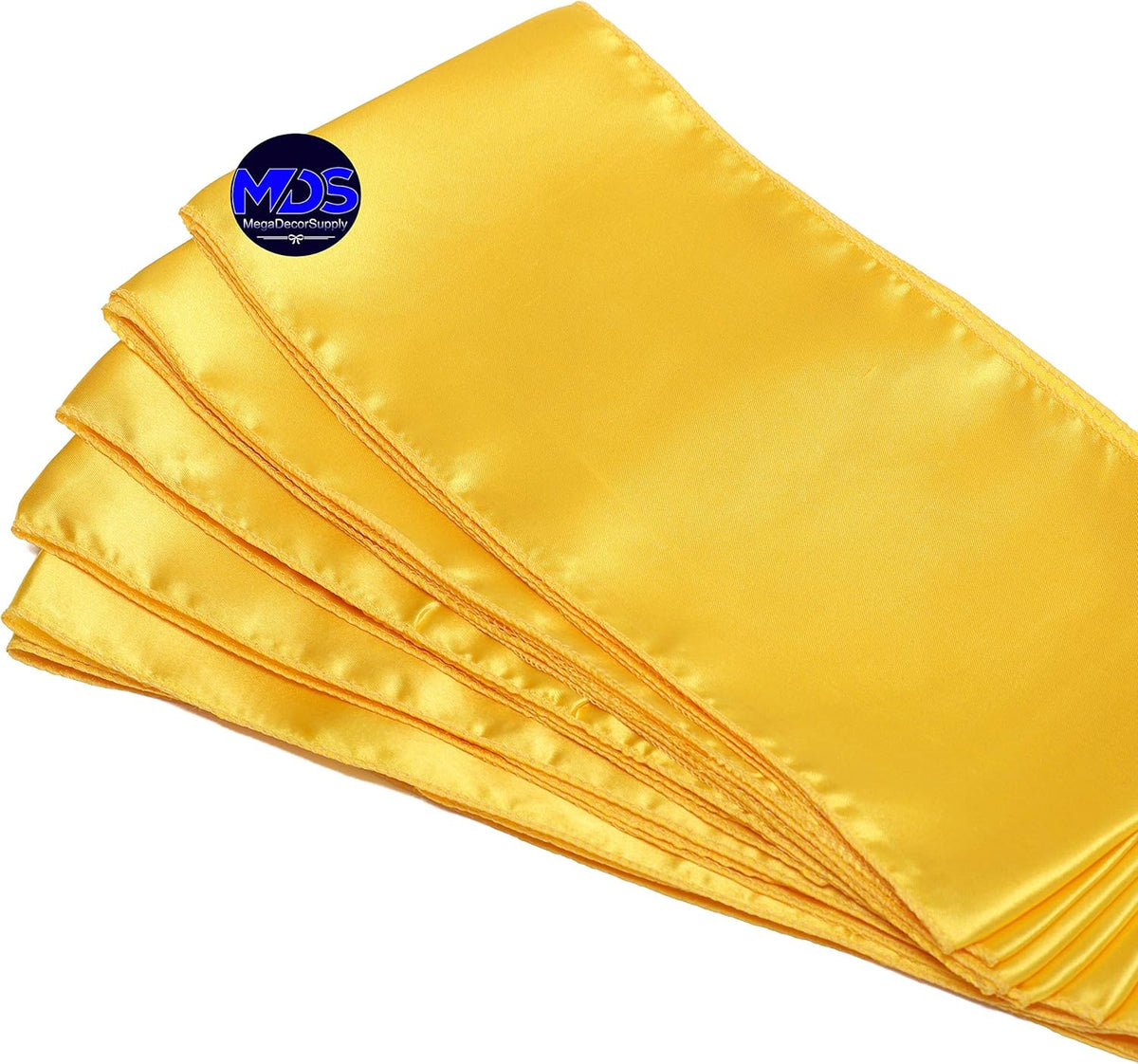 MDS Pack of 125 PCS Satin Chair Sashes Charmeuse Sateen Dining Chair Bows Ribbon Ties Back Sash for