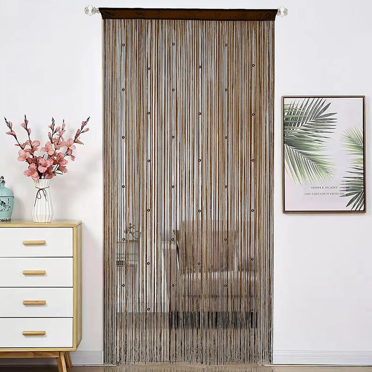 Beaded Curtain Beads Door String Curtains Ideal for Living Room Decor Wall Hanging Fringe Doorway