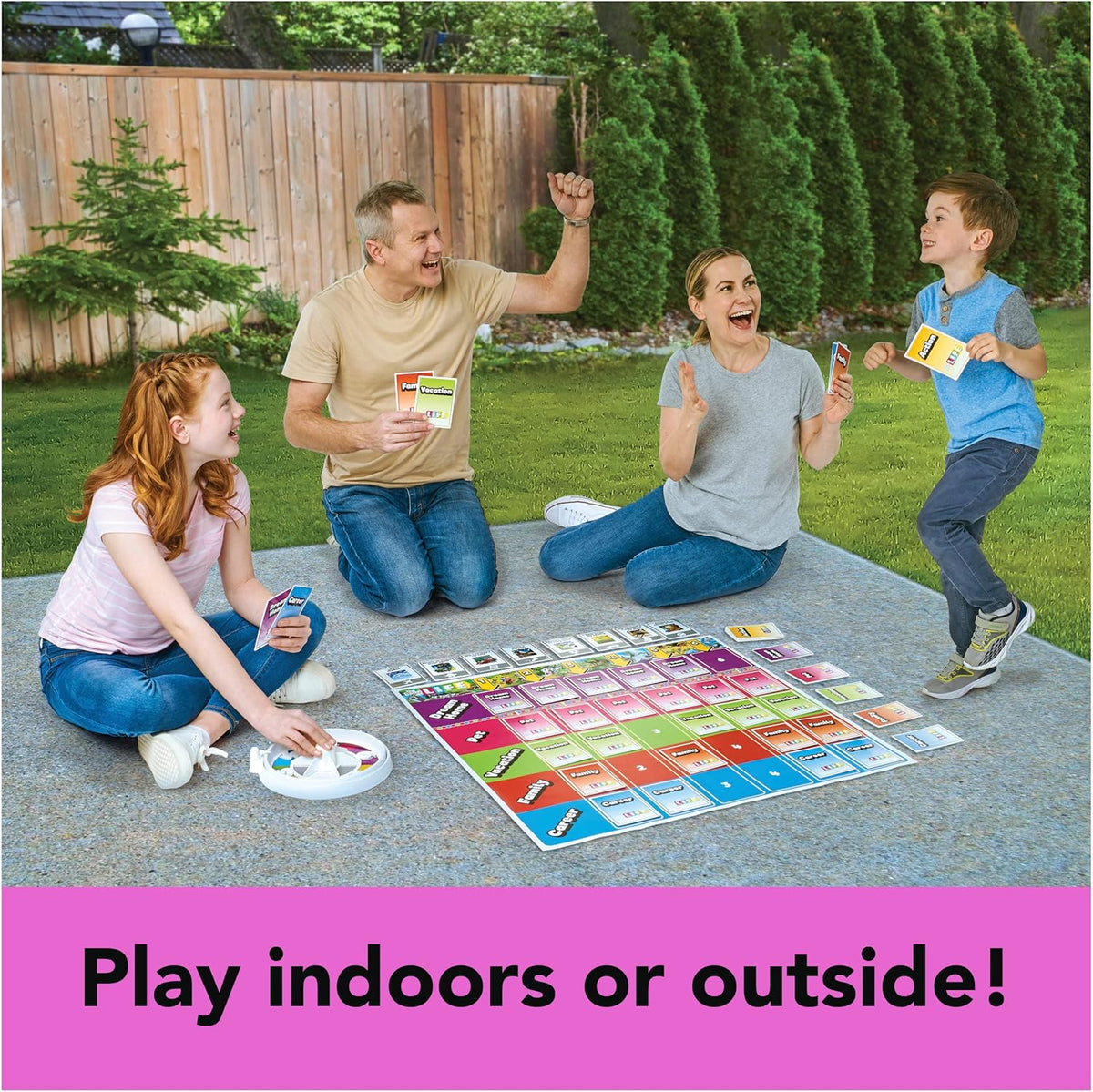 The Game of Life, Giant Edition Family Board Game Indoor/Outdoor Fun Game with Big Oversized