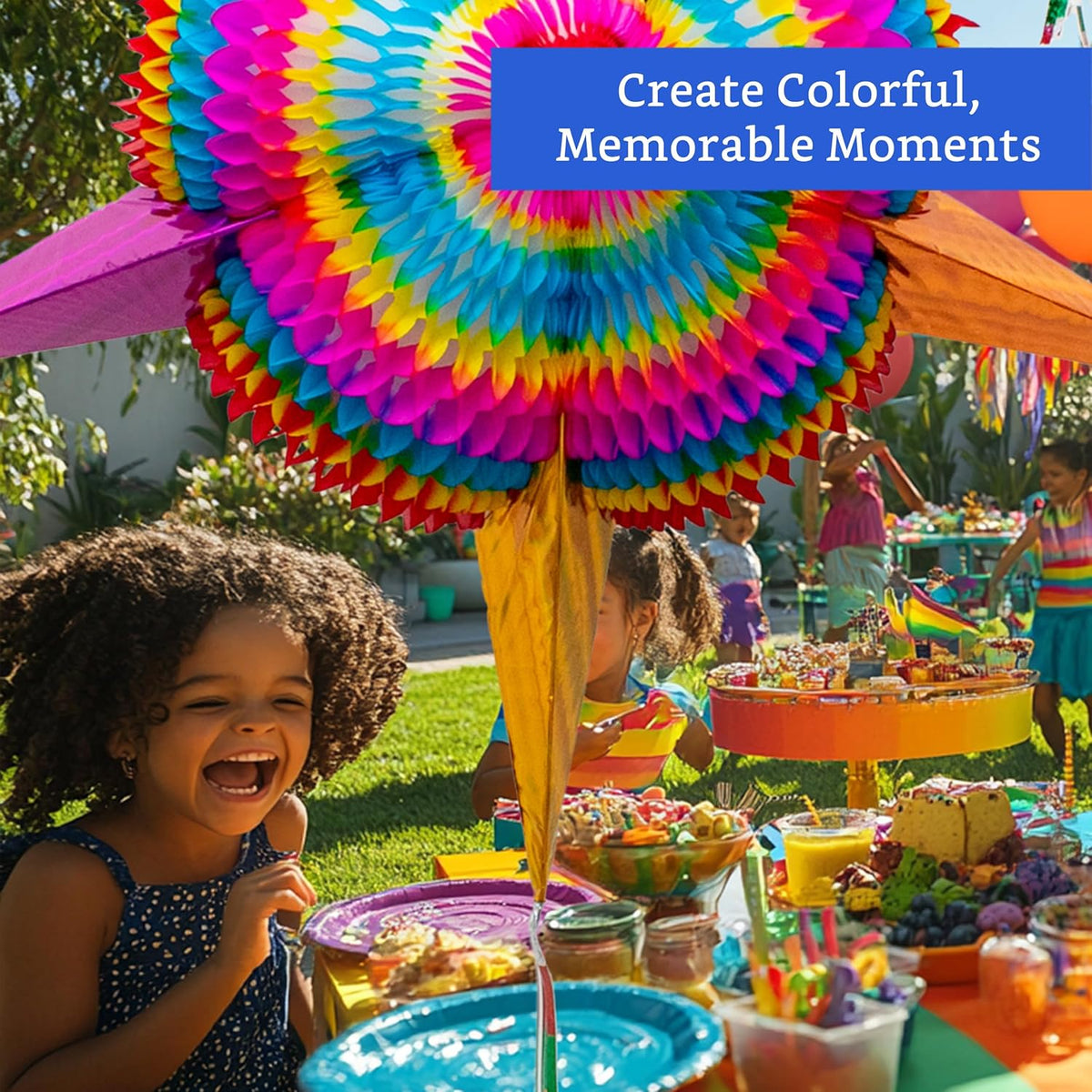 Mexican Piñata (Large 32 inches) - Authentic Handmade Foldable Large Pinata for Birthday Party