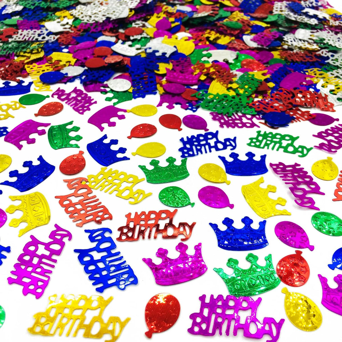 Confetti Happy Birthday Sequins Table Confetti Metallic Foil Sprinkles or DIY Multicolor Birthday