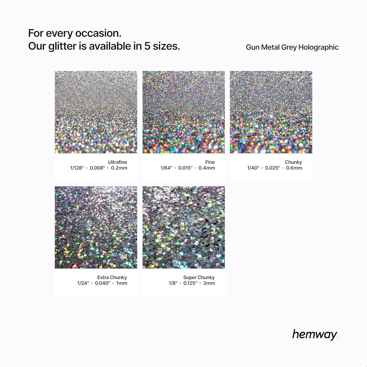 Hemway Eco Friendly Biodegradable Glitter 100g / 3.5oz Bio Cosmetic Safe Sparkle Vegan for Face