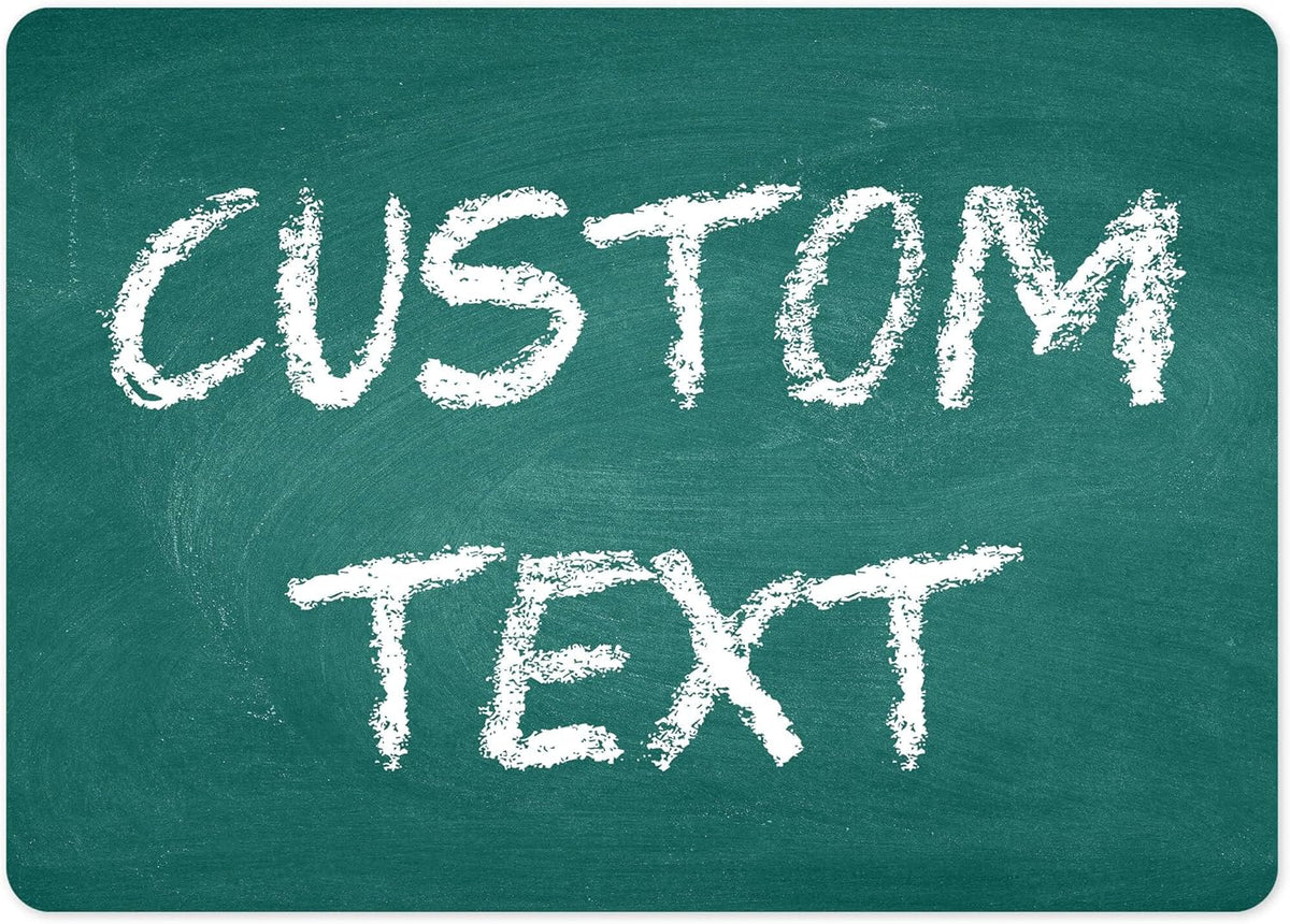 Custom Sign, Custom Street Sign, 11 Font Colors, 13 Font Styles, 4 Hole Options, 22 Sizes, 10x14