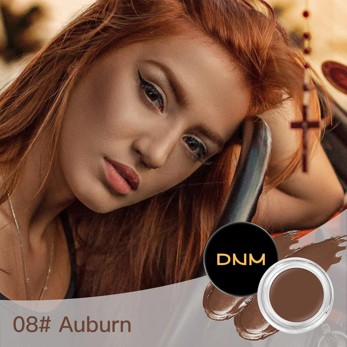2Pcs Brow Pomade Set with Dual-ended Eyebrow Brush, High pigment Water proof Natural finish Eyebrow