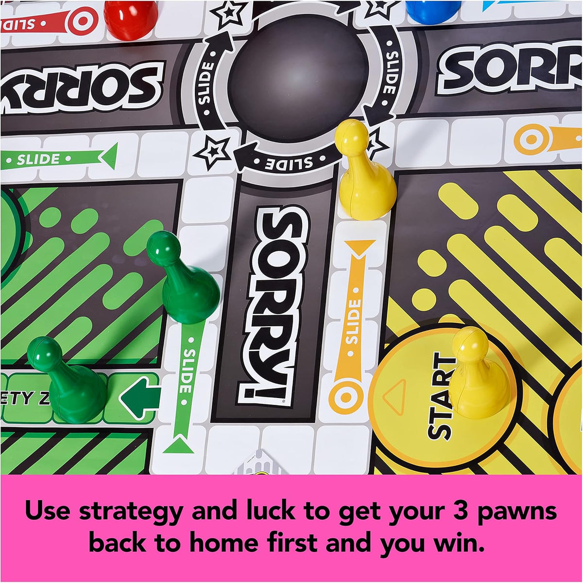 Giant SORRY! Classic Family Board Game Indoor Outdoor Retro Party Activity Summer Toy with