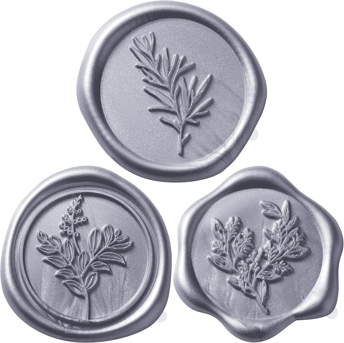 Wax Seal Stickers (60 Pcs, 3 Designs in 1 Pack) Premium Envelope Seal Stickers for Wedding