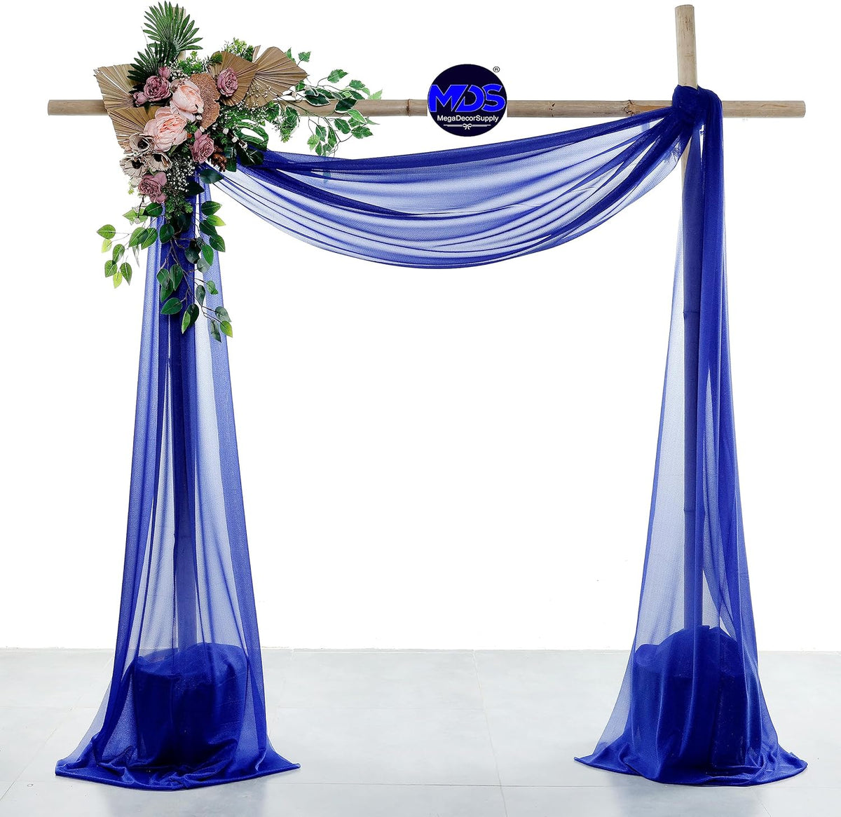 MDS Halloween Chiffon Draping Fabric - 2 Panel, 30" Wide x 100ft Long - Sheer Spooky Arbor & Canopy