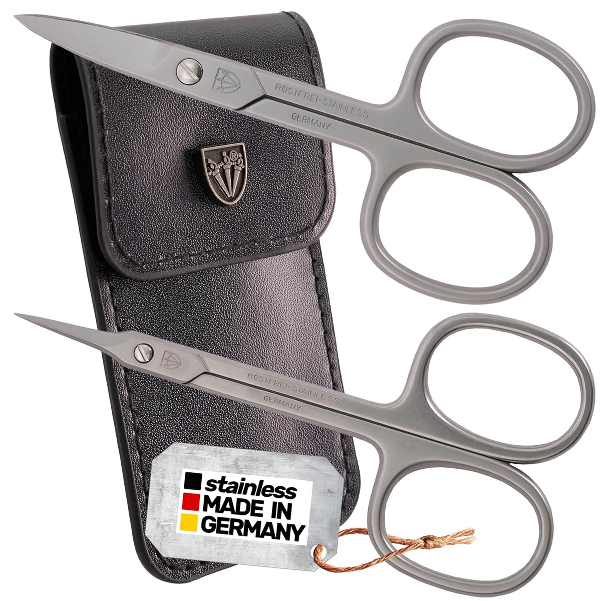 3 Swords Germany - Nail scissors and EXTRA fine Cuticle scissors - MEGASET - stainless steel, extra