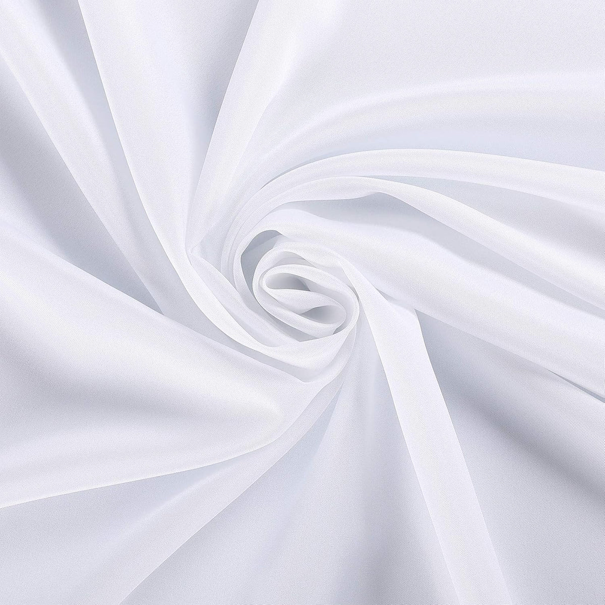 Ascoza 2pack 90 Inch White Round Tablecloth in Polyester Fabric for