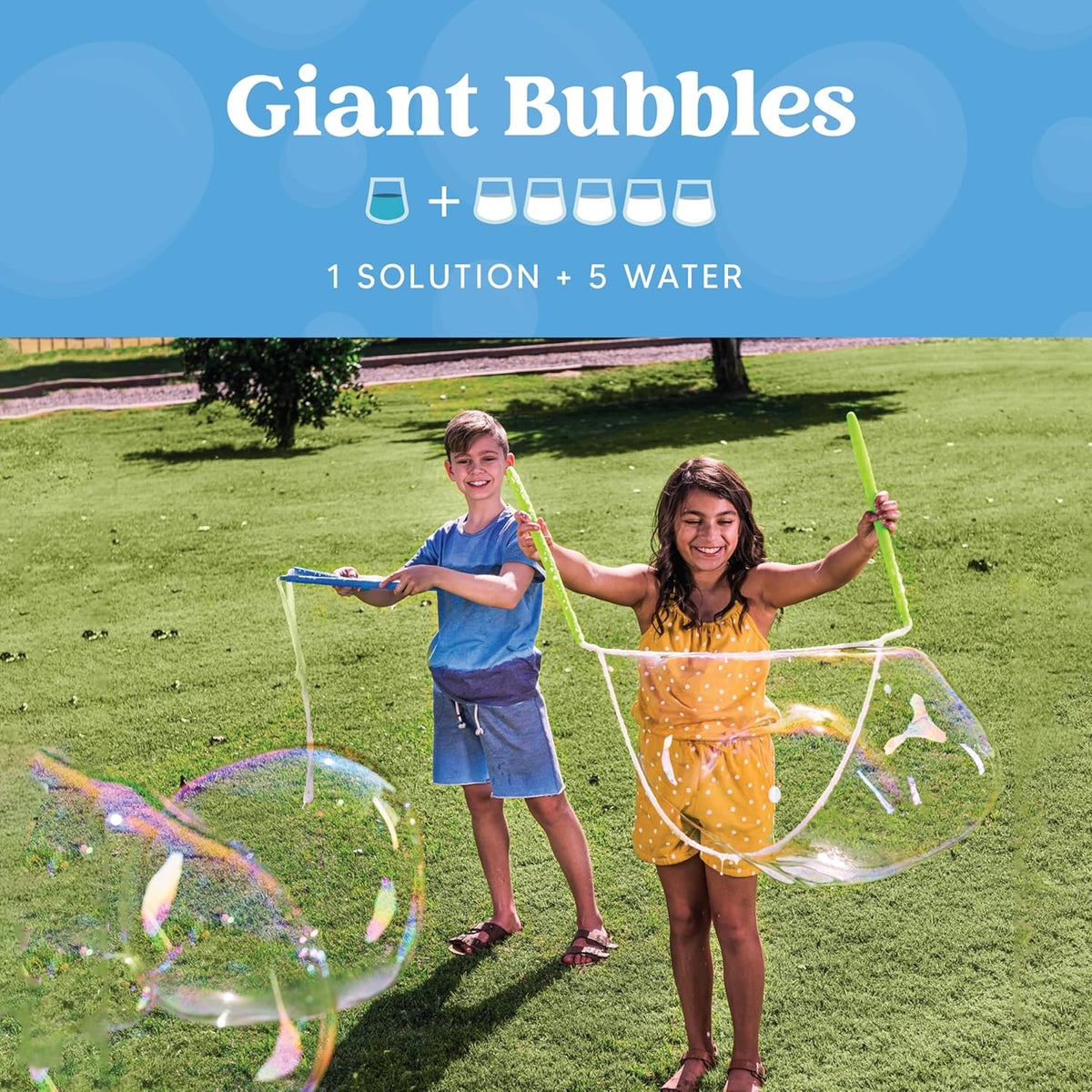 JOYIN 32 oz Bubble Solution Refills (Close to 1L/ 2.5 Gallon), Concentrated Solution for Bubble