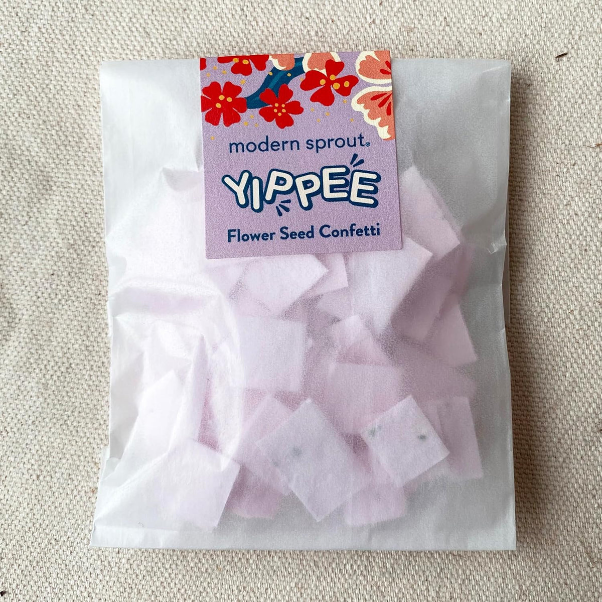 Modern Sprout Plantable Seed Paper Confetti Poppers Refill Packs (12 Pack/100pc) - Plastic-Free