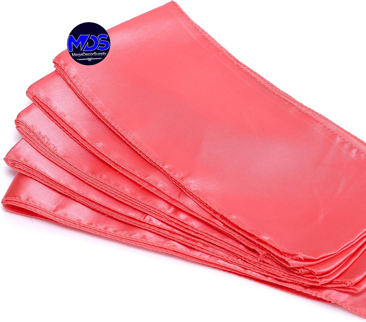 MDS Pack of 50 PCS Satin Chair Sashes Charmeuse Sateen Dining Chair Bows Ribbon Ties Back Sash for