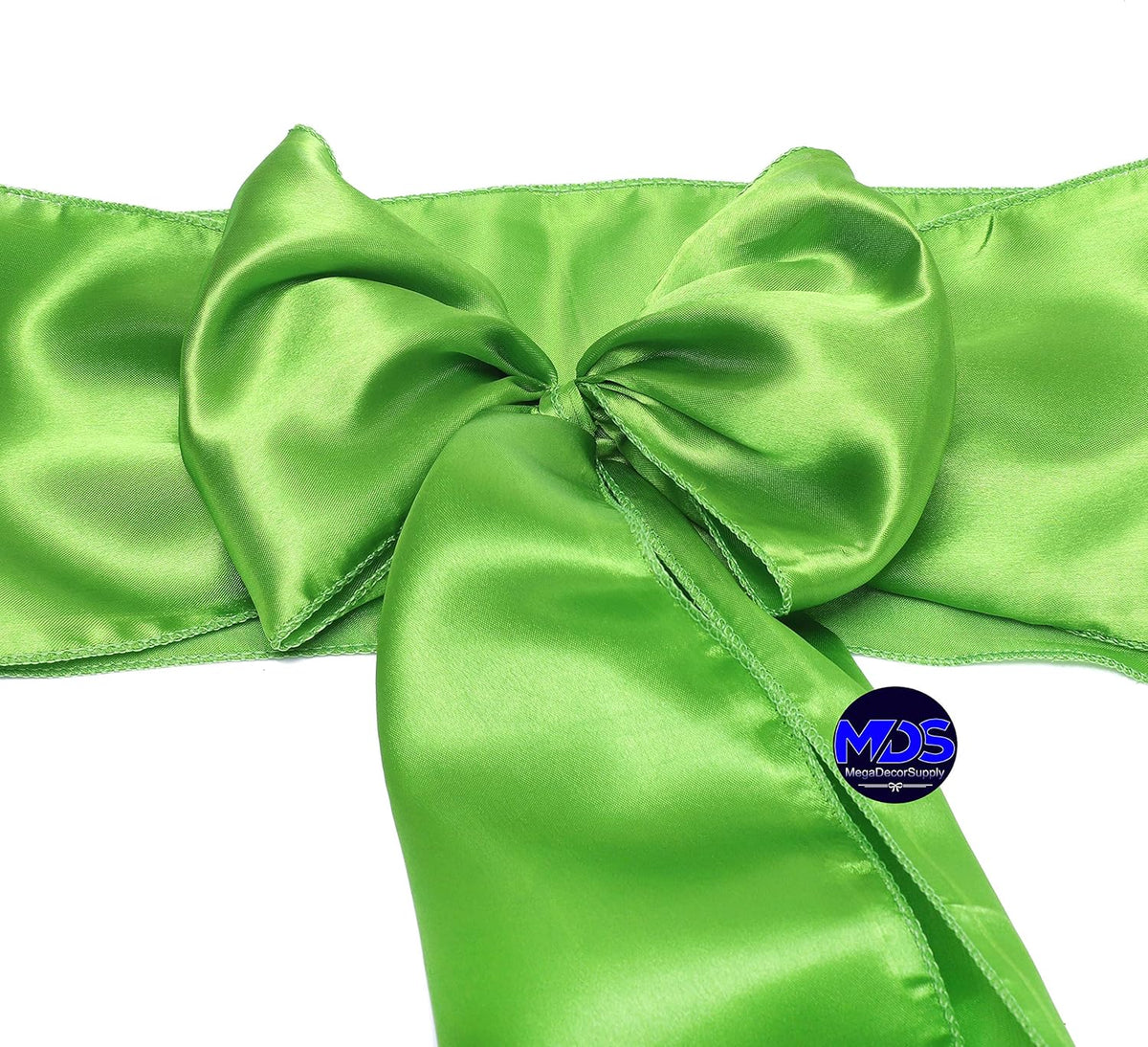 MDS Pack of 75 PCS Satin Chair Sashes Charmeuse Sateen Dining Chair Bows Ribbon Ties Back Sash for