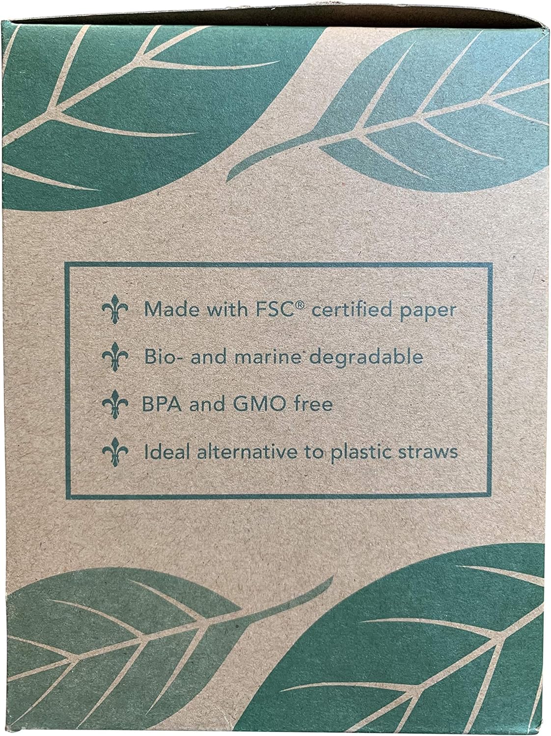 500 Count | Kingseal FSC Certified Paper Cocktail Straws, Unwrapped, 6mm x 5.75 Inches, Silver