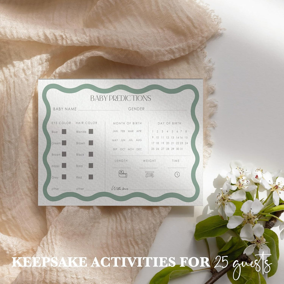 Advice For New Parents Baby Shower, Baby Predictions & Advice Cards For Baby Shower Games