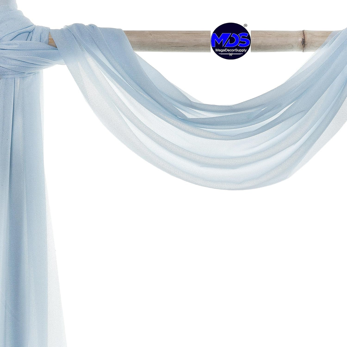 MDS Halloween Chiffon Draping Fabric - 2 Panel, 30" Wide x 40ft Long - Sheer Spooky Arbor & Canopy