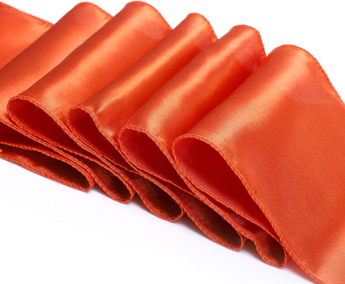 MDS Pack of 75 PCS Satin Chair Sashes Charmeuse Sateen Dining Chair Bows Ribbon Ties Back Sash for