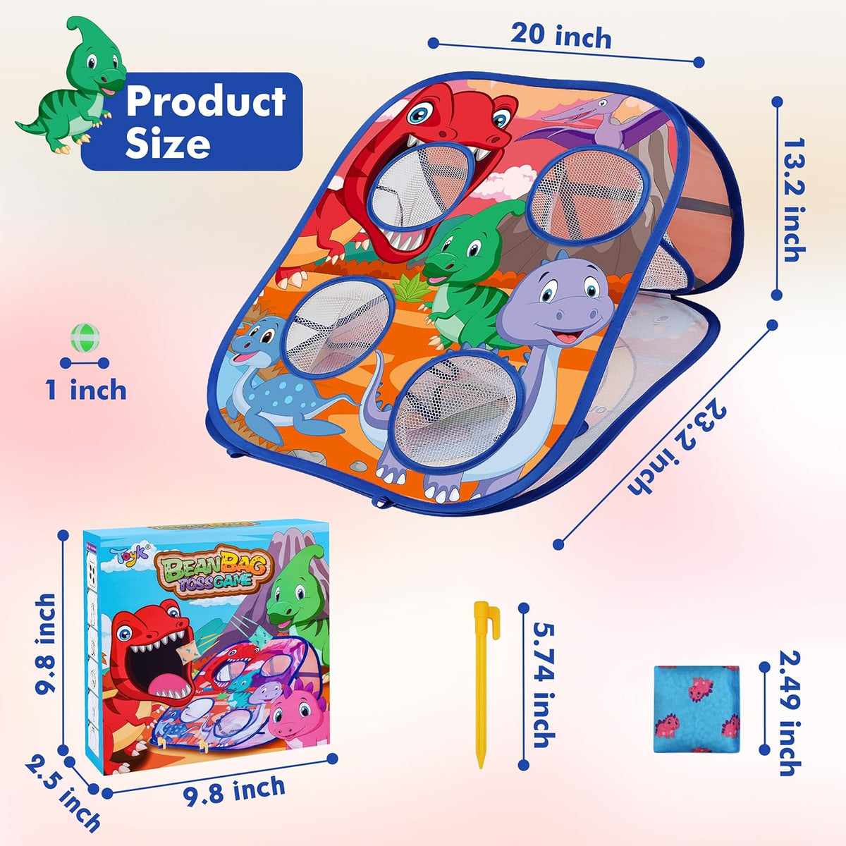 Animal Bean Bag Toss Game Toy Outdoor Toss Game, Family Party Party Supplies for Kids, Gift for