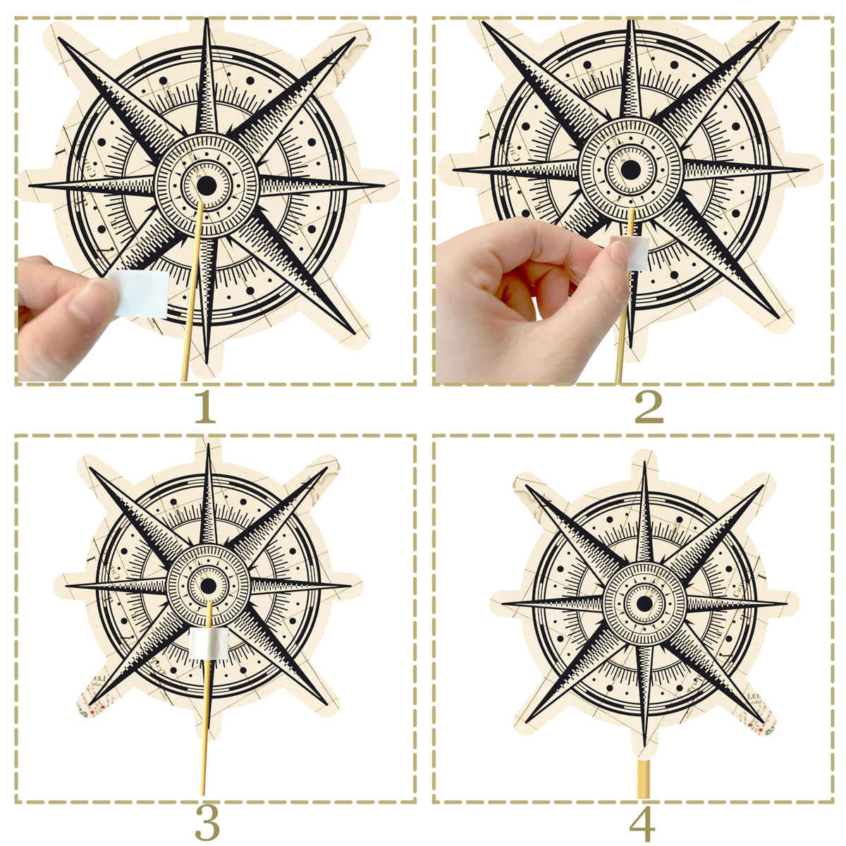 Travel Themed Party Decorations 16pcs Vintage Bon Voyage Party Centerpiece Sticks Going Away
