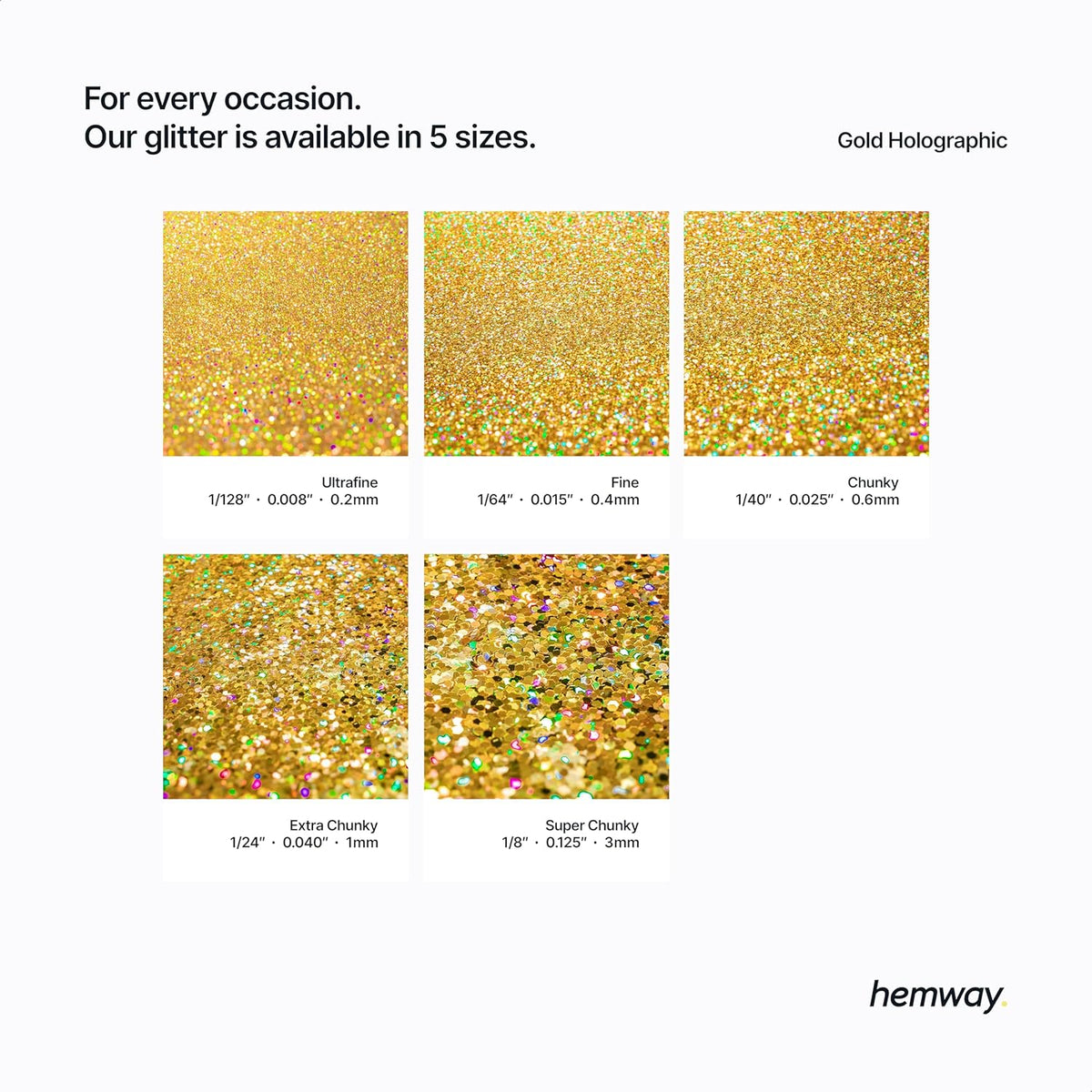 Hemway Eco Friendly Biodegradable Glitter 100g / 3.5oz Bio Cosmetic Safe Sparkle Vegan for Face