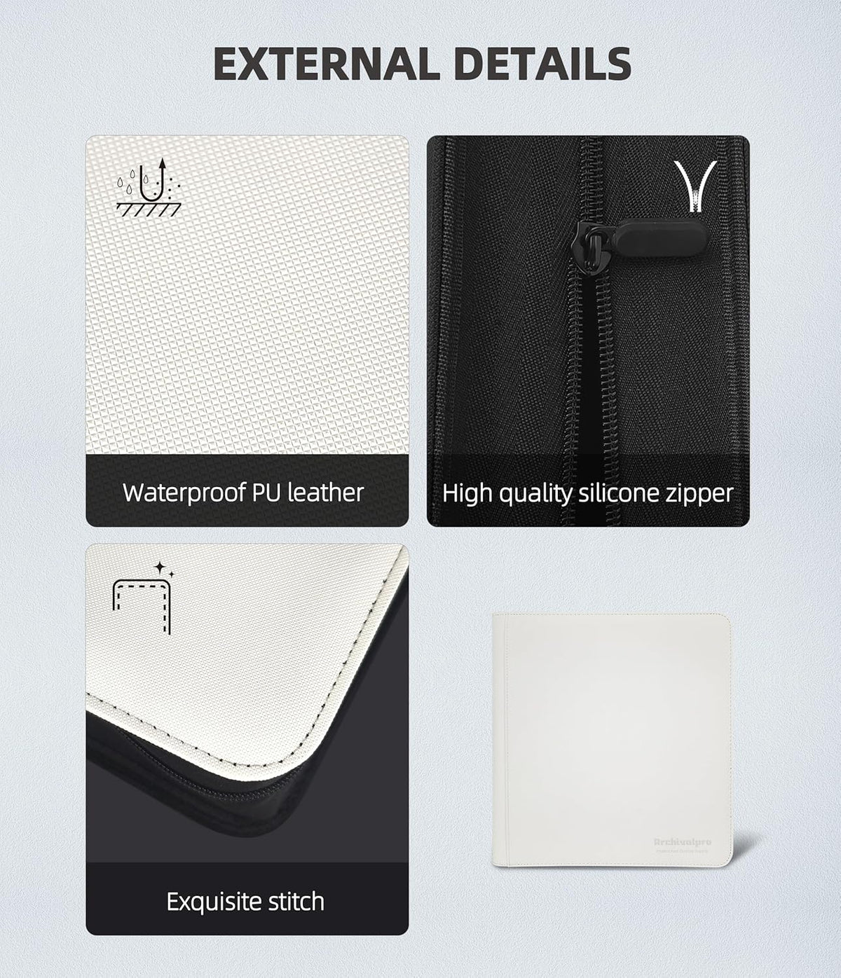 12 Pockets Premium Card Binder 480 Cards Trading Card Binders Side Load Card Storage Display