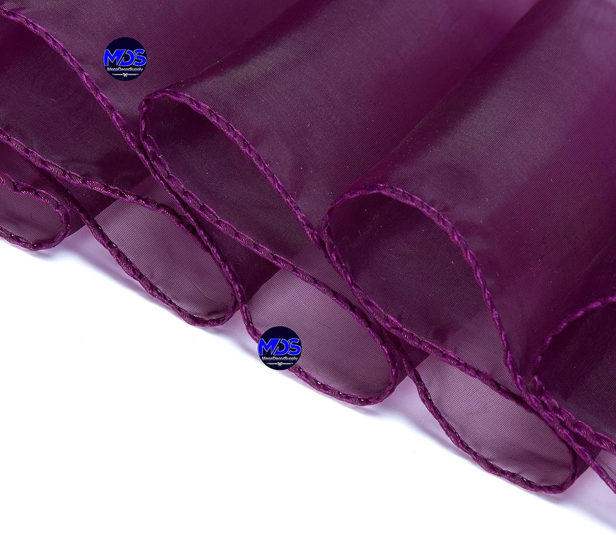 MDS Pack of 75 PCS Organza Chair Sashes Wider Dining Chair Bows Ribbon Tie Back for Wedding Party