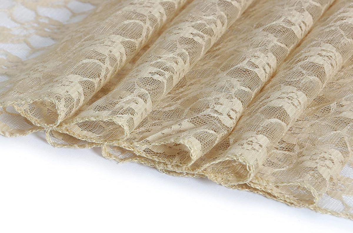 MDS Pack of 12 Wedding 12 x 108 inches Satin Table Runner for Wedding, Decorations for Birthday