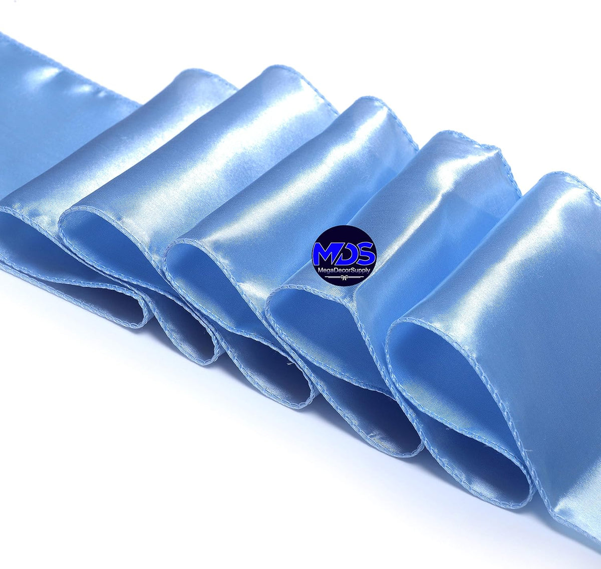 MDS Pack of 150 PCS Satin Chair Sashes Charmeuse Sateen Dining Chair Bows Ribbon Ties Back Sash for