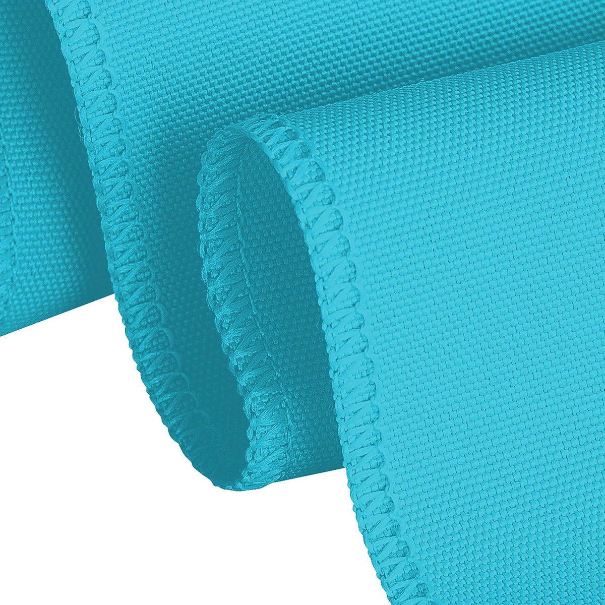LTC LINENS 5 Pack 90 Inch Round Tablecloth Turquoise - Wrinkle Resistant Table Cloth for Round