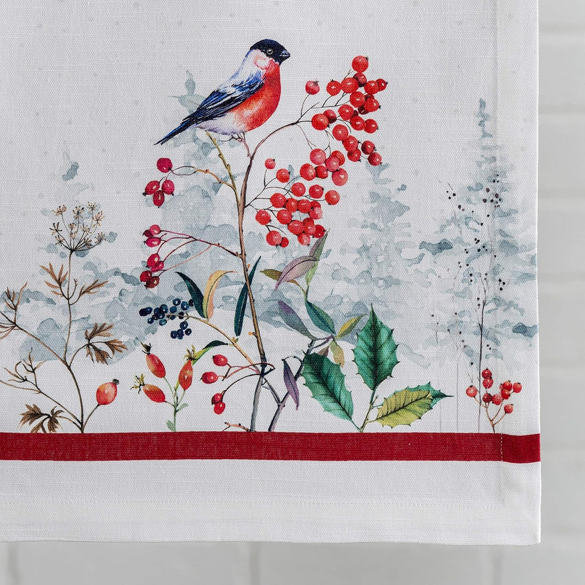 Maison d' Hermine Table Runner 100% Cotton Single Layer Table Runners 90 inches Long Decorative for