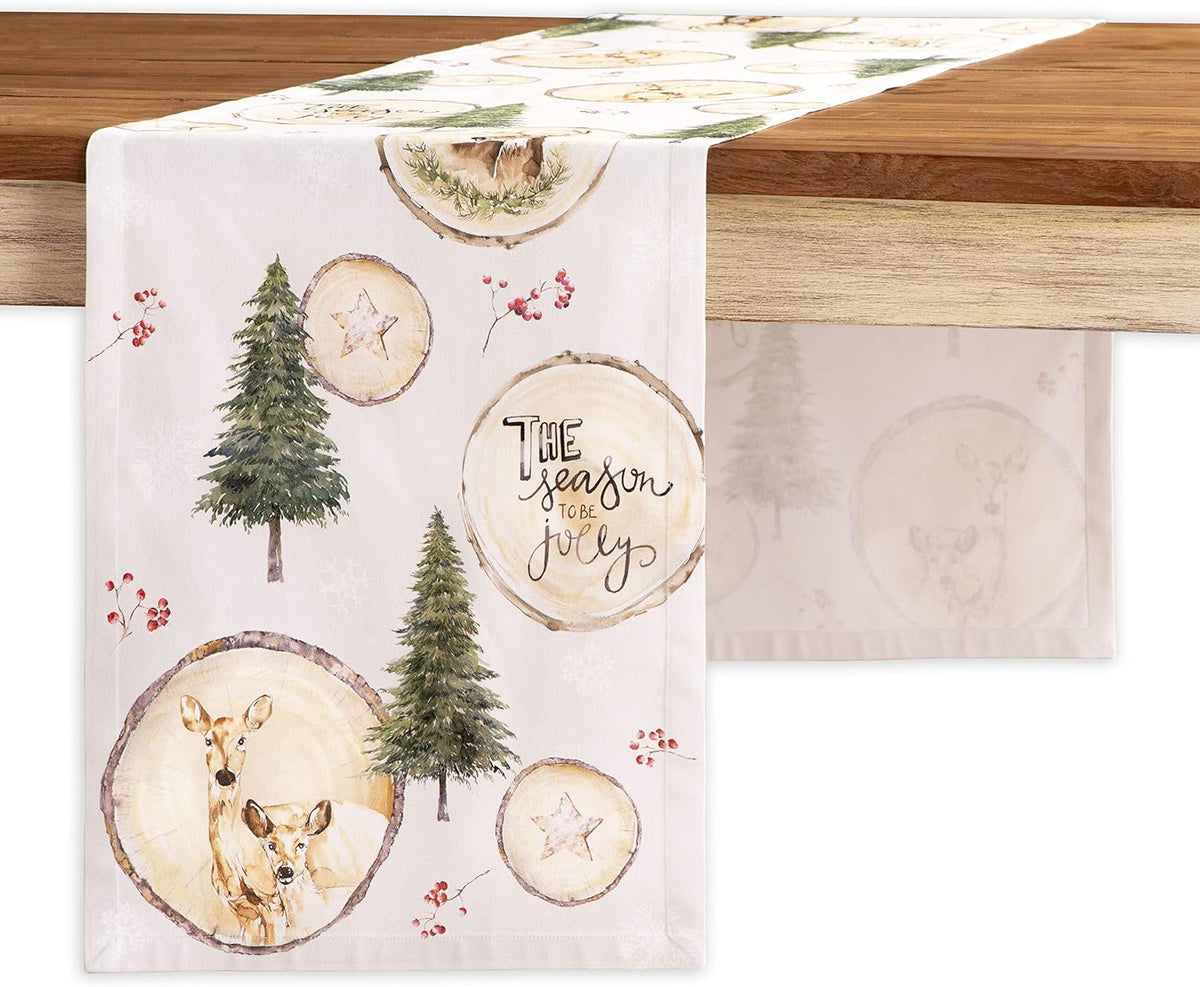 Maison d' Hermine Table Runner 100% Cotton Single Layer Table Runners 48 inches Long Decorative for
