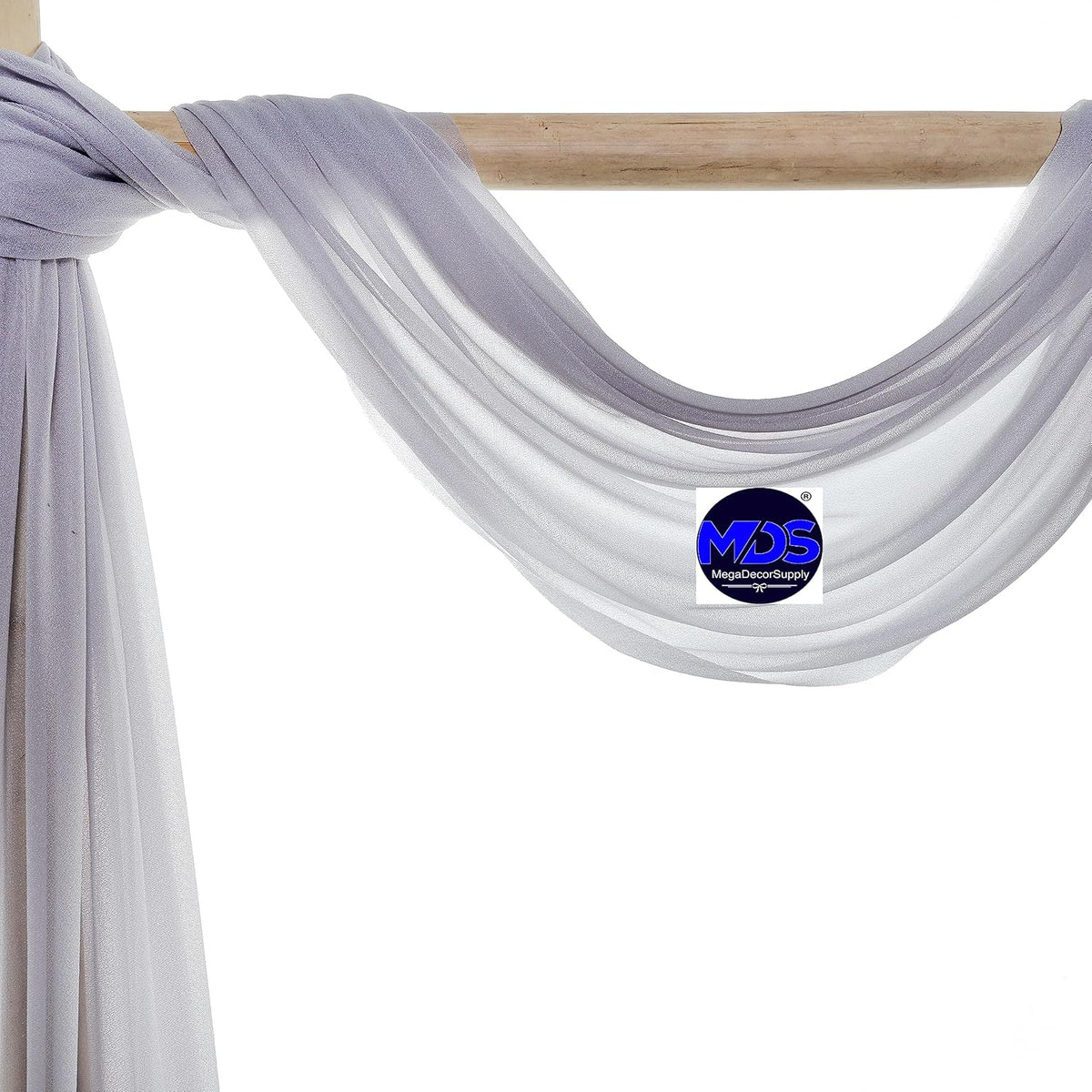 MDS Halloween Chiffon Draping Fabric - 2 Panel, 30" Wide x 100ft Long - Sheer Spooky Arbor & Canopy