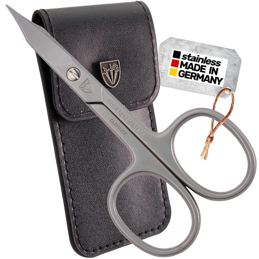 3 Swords Germany - brand quality STAINLESS STEEL INOX CURVED COMBINED CUTICLE & NAIL SCISSORS (1