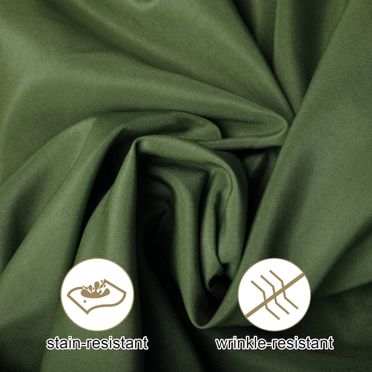 Ascoza 2pack 90x132 Inch Willow Rectangular Tablecloth 8 Feet Table Cloth in Polyester Fabric for