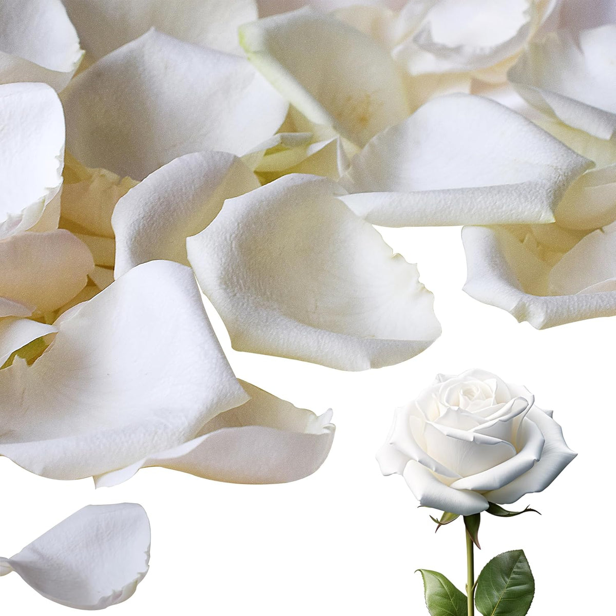 3.5 Oz Dried Rose Petals Wedding Biodegradable Petals, Natural Preservation Real Flower Petals
