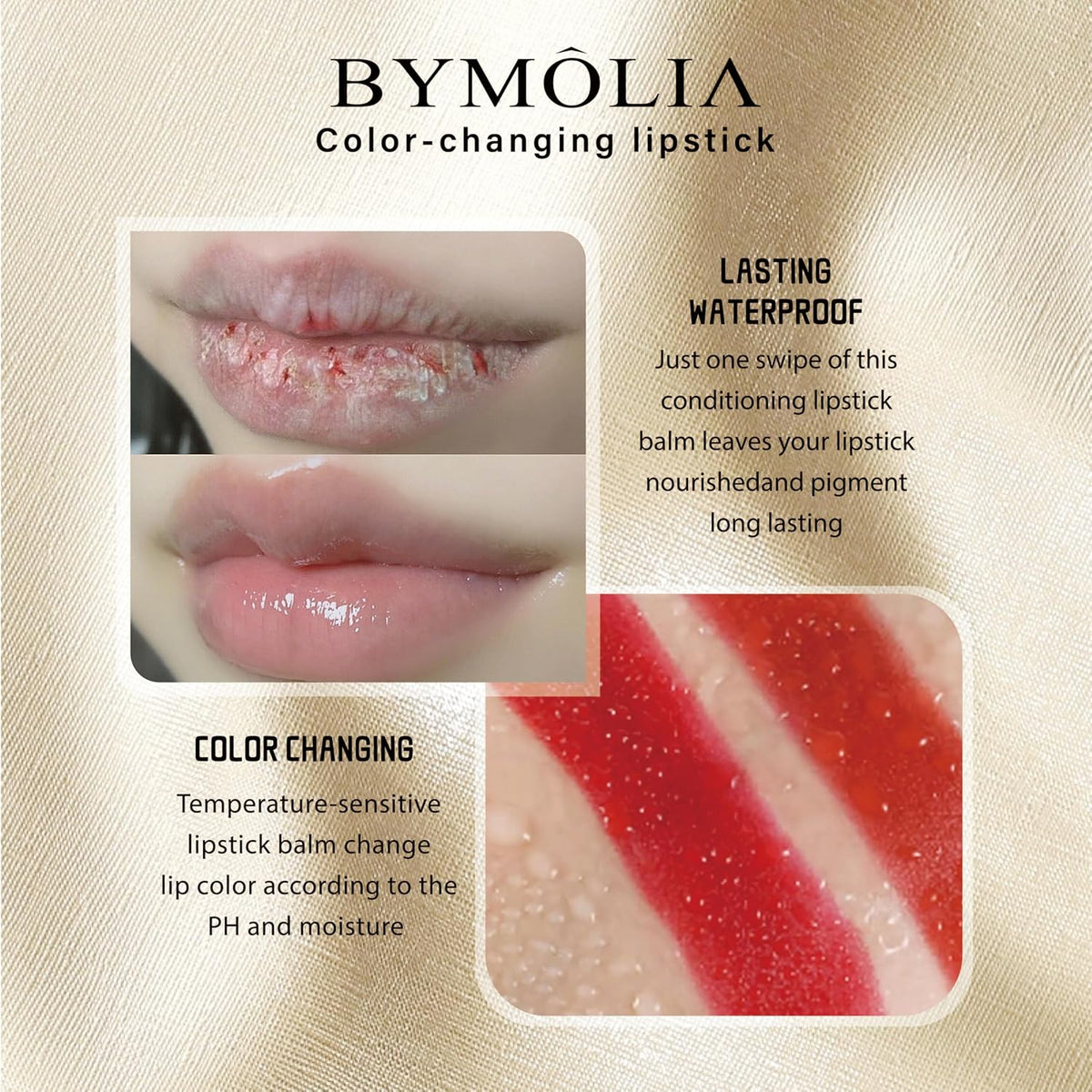 Transferproof Color-Changing Lipstick – pH Activated Tint Balm for Personalized Color, Long-Lasting