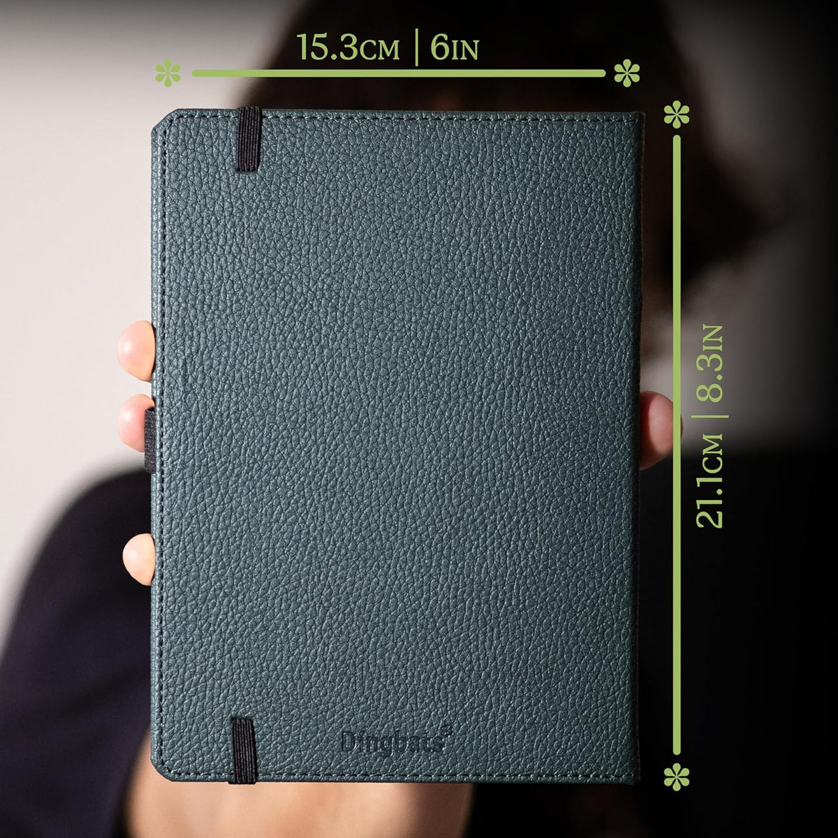 Dingbats* Wildlife Lined Writing Journal Notebook A5 - Vegan Leather Hardcover - Ideal for Work