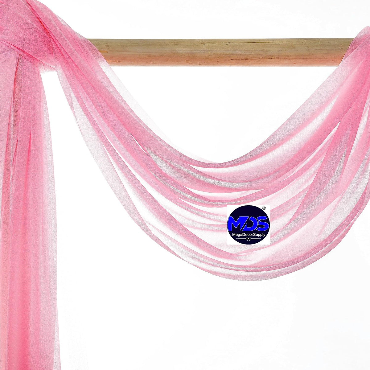 MDS Halloween Chiffon Draping Fabric - 1 Panel, 30" Wide x 100ft Long - Sheer Spooky Arbor & Canopy
