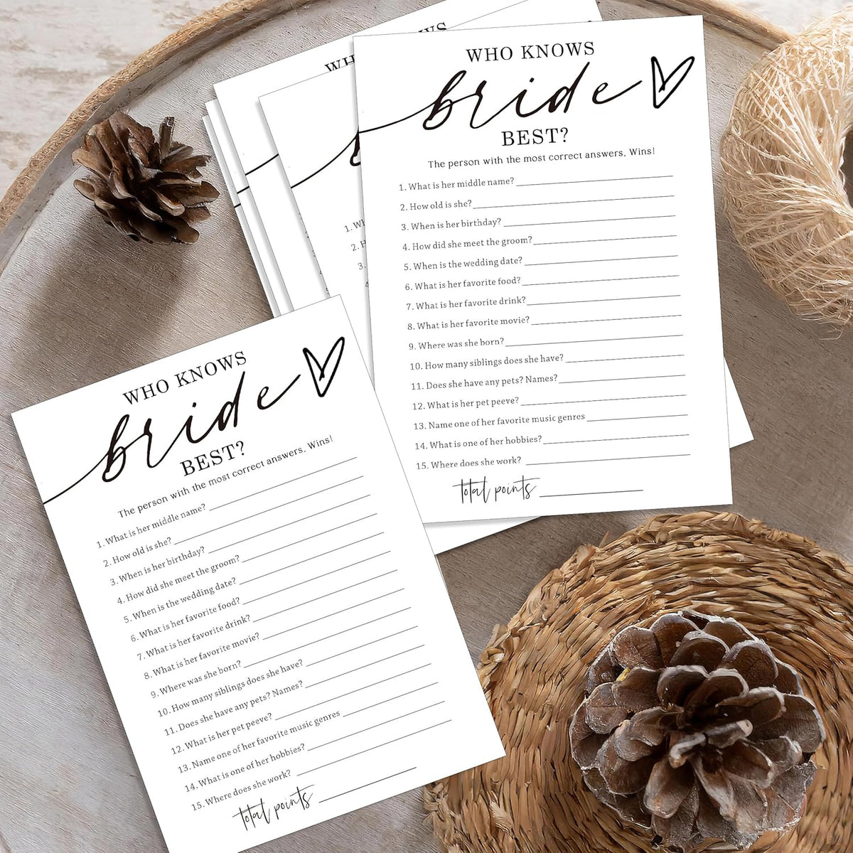 Fun Wedding Shower Games Cards Who Knows The Bride Best Engagement Party Wedding Game Bridal Shower