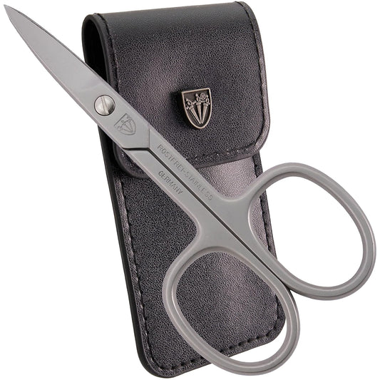 3 Swords Germany - brand quality STAINLESS STEEL INOX STRAIGHT NAIL SCISSORS (1 PIECE) with case