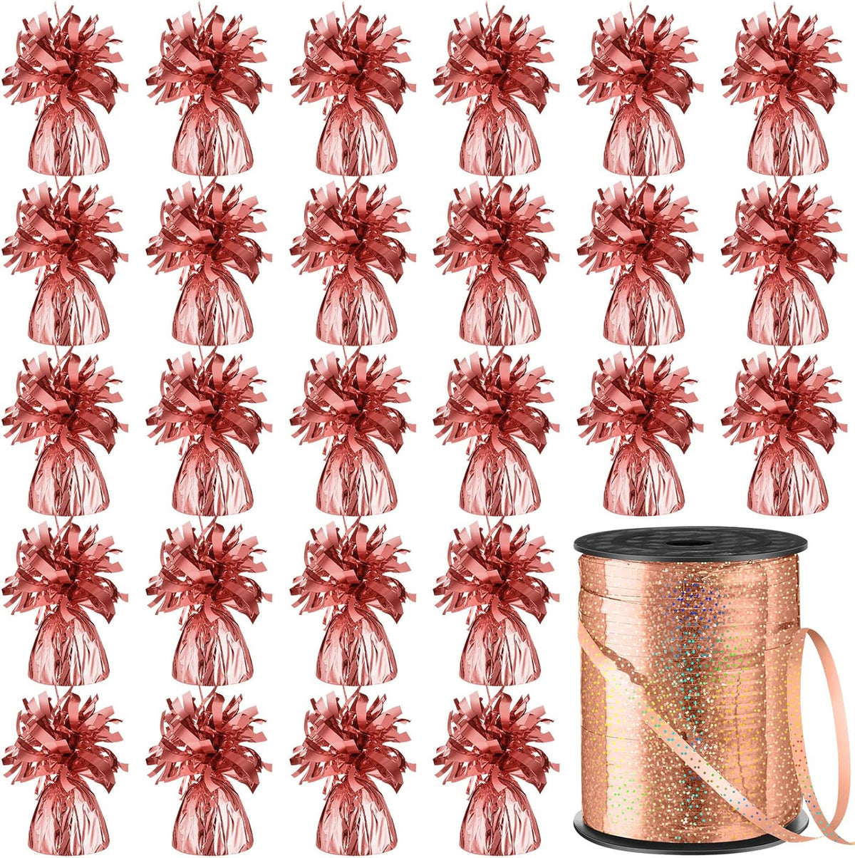 24 Pcs Balloon Weights Metallic Anchor Balloon Holder for Helium Balloons Heavy Table Weights and 1
