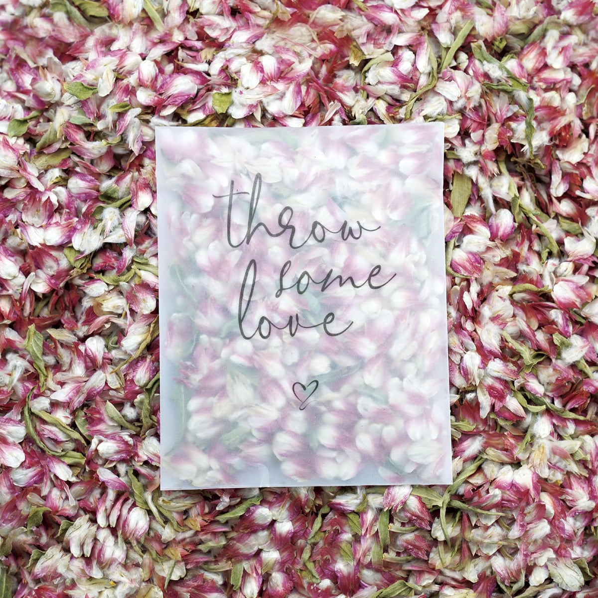 Rainbow Pana 50 Pack Prefilled Confetti Packets | Biodegradable Confetti, Dried Flower Petals |
