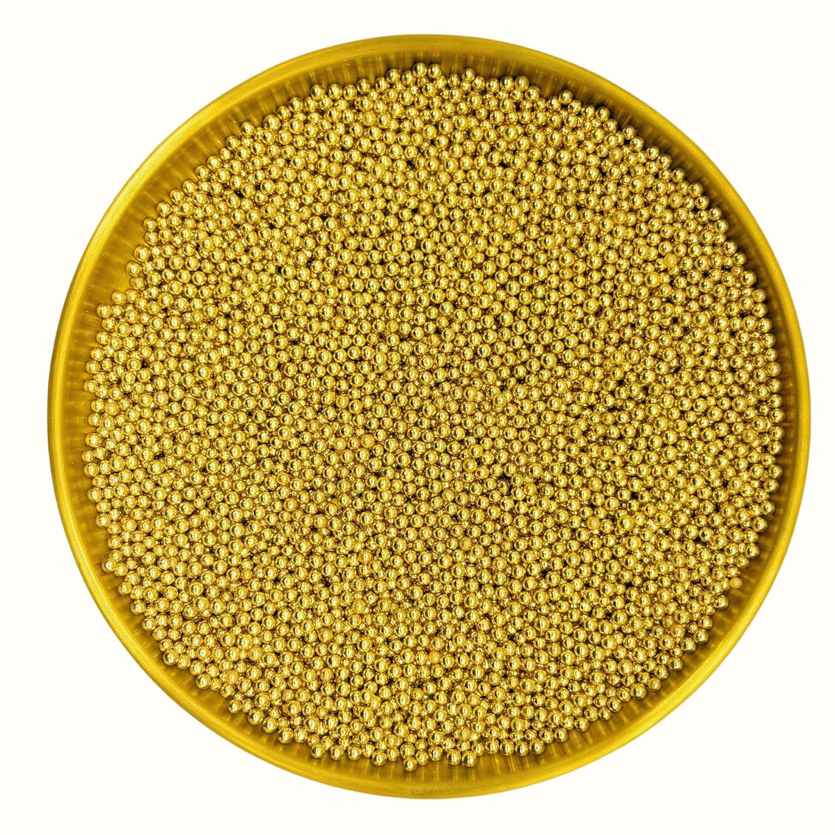 Dynastang 2mm Super Gold Pearls Sprinkles Edible Pearls Cake Decorating Stars Cake Decorations