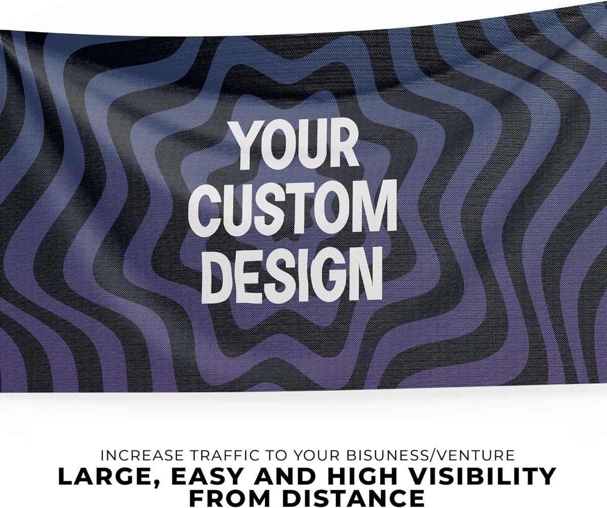 Custom Banner Large By Dreamcontroller | Personalize Polyester Wall Hanging Banner Sign For Outdoor