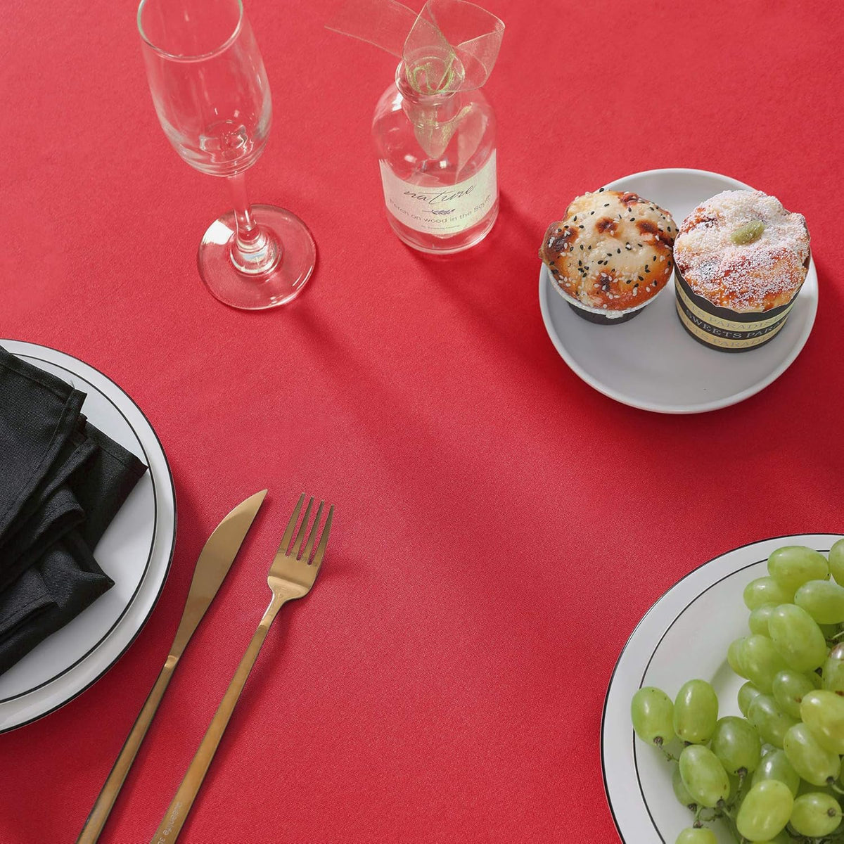 Rectangle Tablecloth 60x120 inch Washable Polyester Fabric Table Cloth for Wedding Party Dining