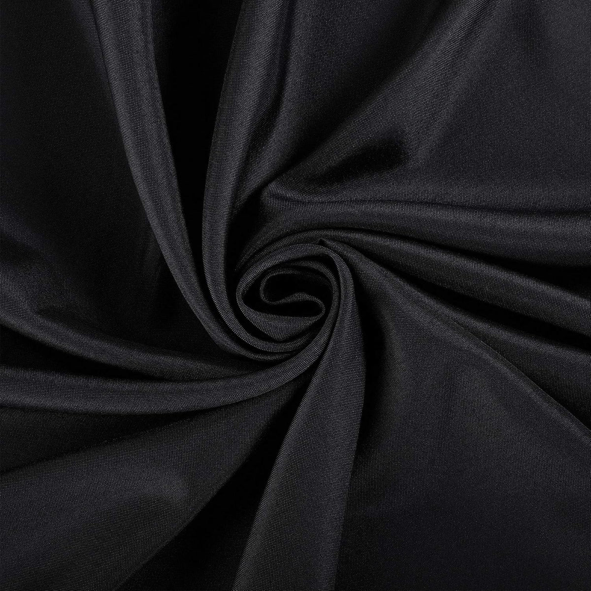 Ascoza 6pack 70 Inch Black Round Tablecloth in Polyester Fabric for