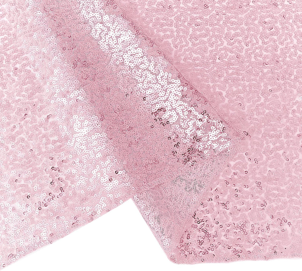 10 Packs 12 x 72 inches Sequin Table Runner, Pink Glitter Table Runner for Birthday Party Supplies