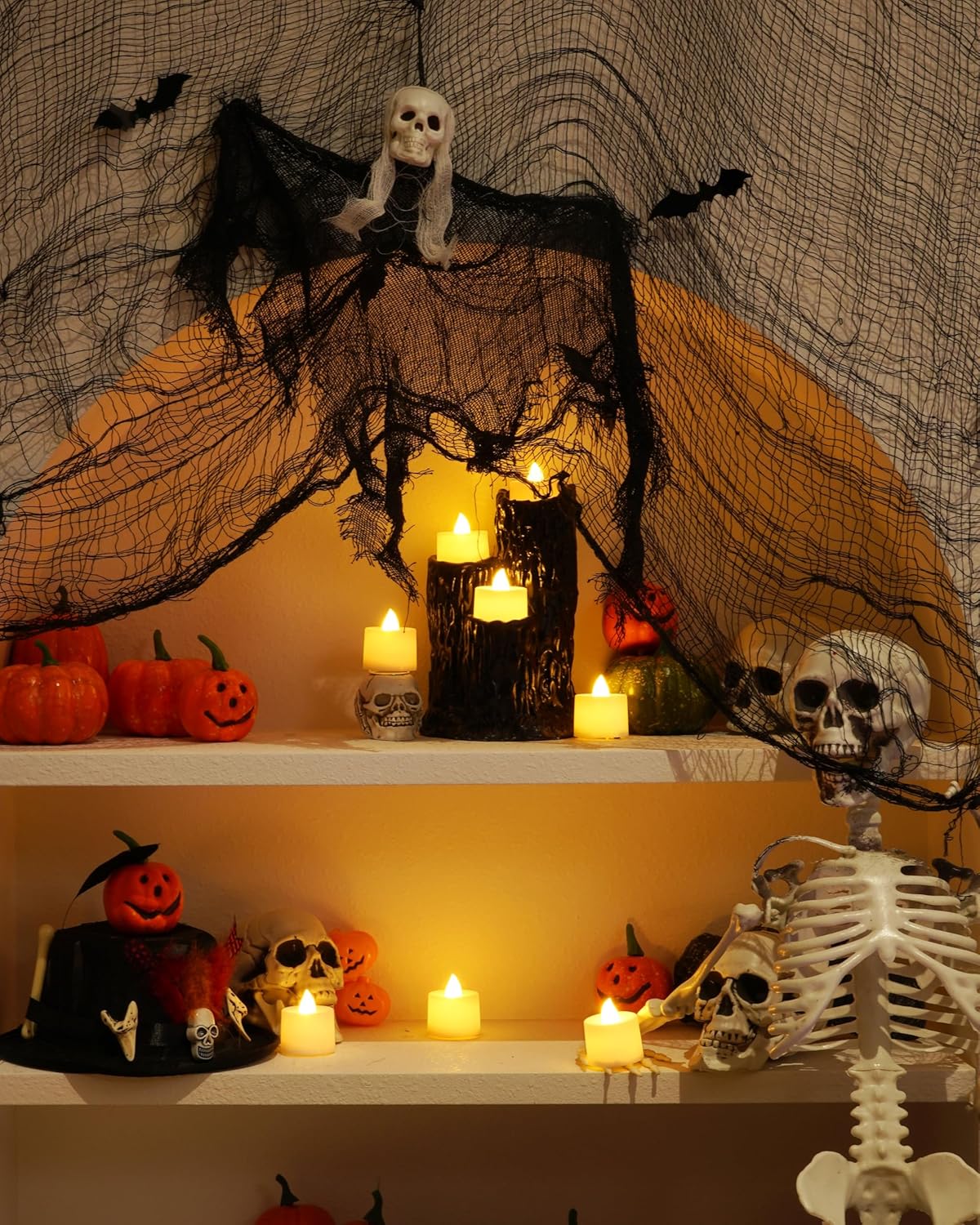 Amagic 12/24/50/100/150 Pack LED Tea Lights, Flameless Votive Candles, Battery Operated Tealights