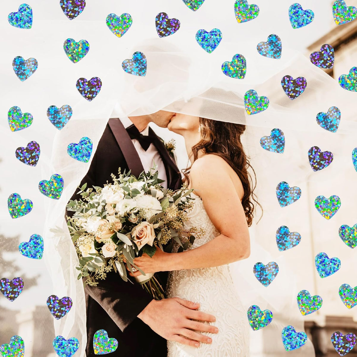 Confetti Heart Metallic Confetti Party Table Decoration Sprinkles DIY for Valentine's Day Wedding